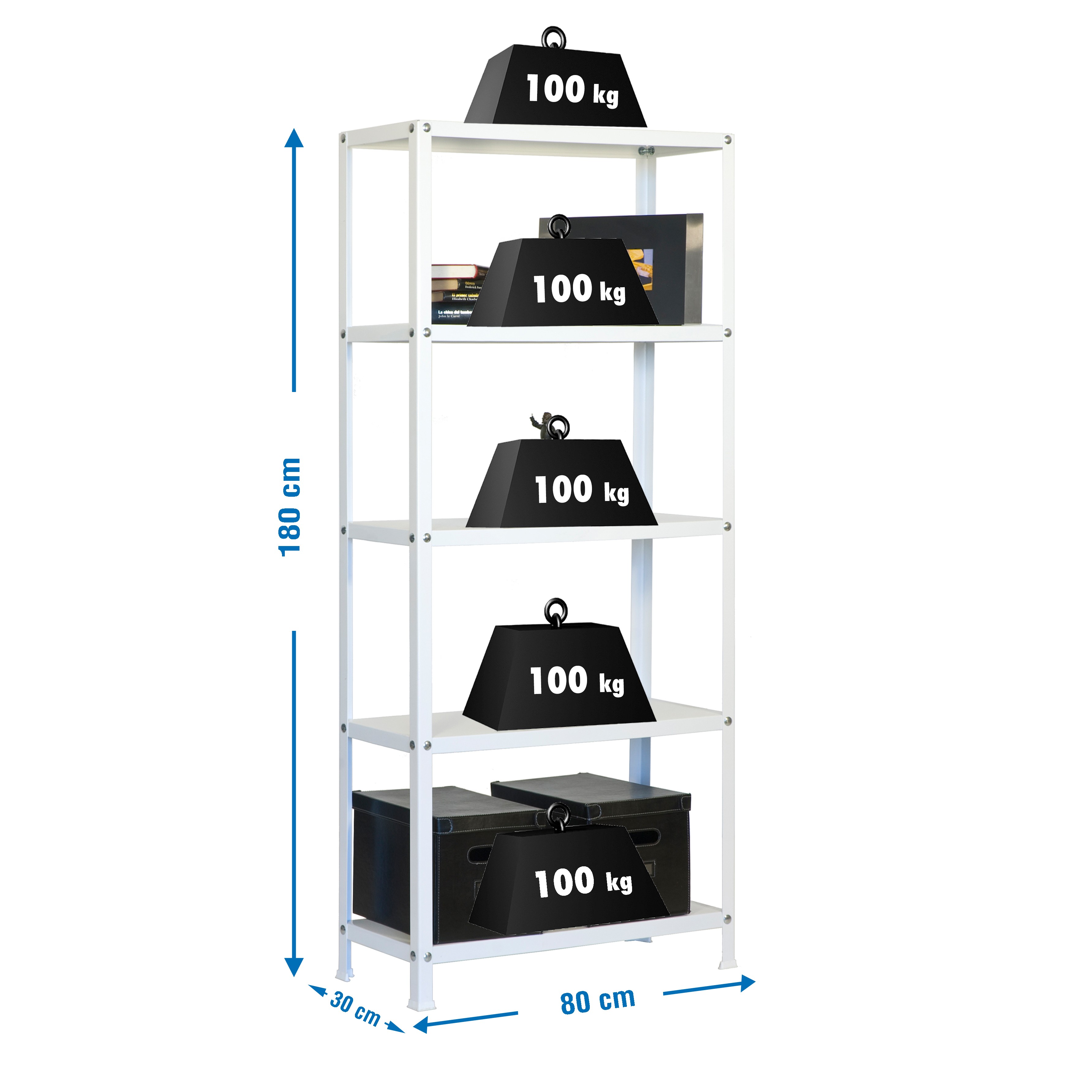 Estantería SIMONRACK Simonhome classic mini 5/300 blanco/blanco