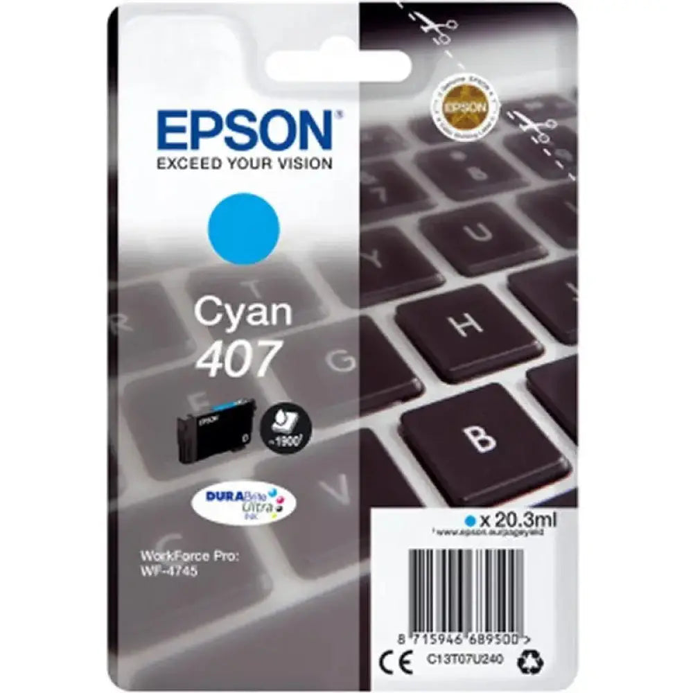 Epson 407 Cartucho de Tinta Cian