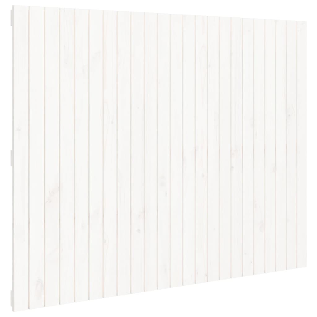 vidaXL Cabecero de cama de pared madera maciza de pino 146,5x3x110 cm
