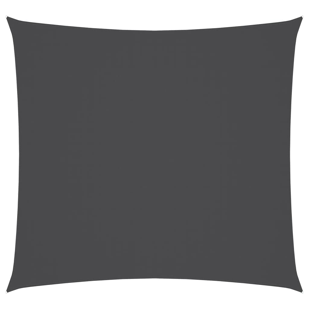 vidaXL Toldo de vela cuadrado tela Oxford gris antracita 5x5 m