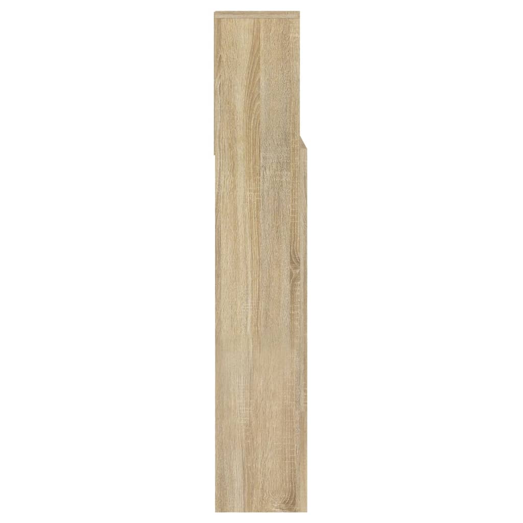 vidaXL Mueble cabecero color roble Sonoma 140x19x103,5 cm
