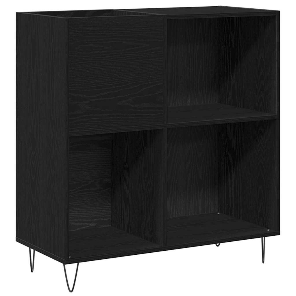 vidaXL Mueble para discos de vinilo con estante Madera de ingeniería