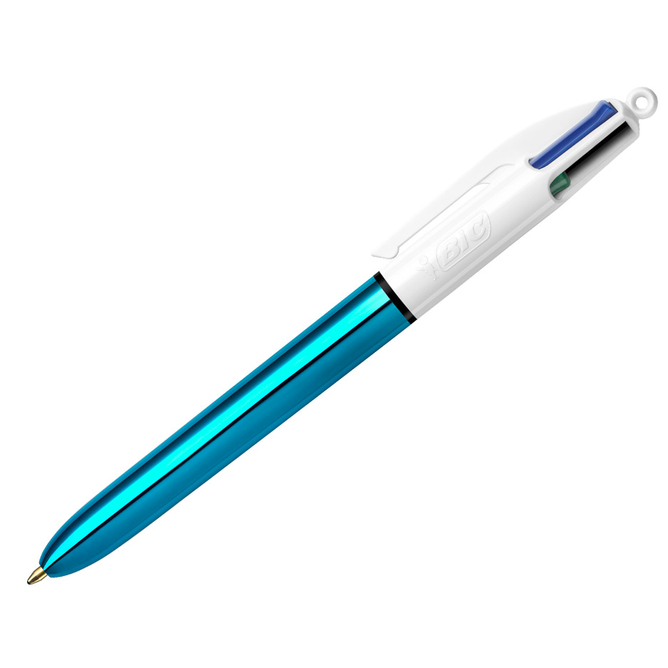BIC 4 Colores Shine Azul Punta Media 1,0mm