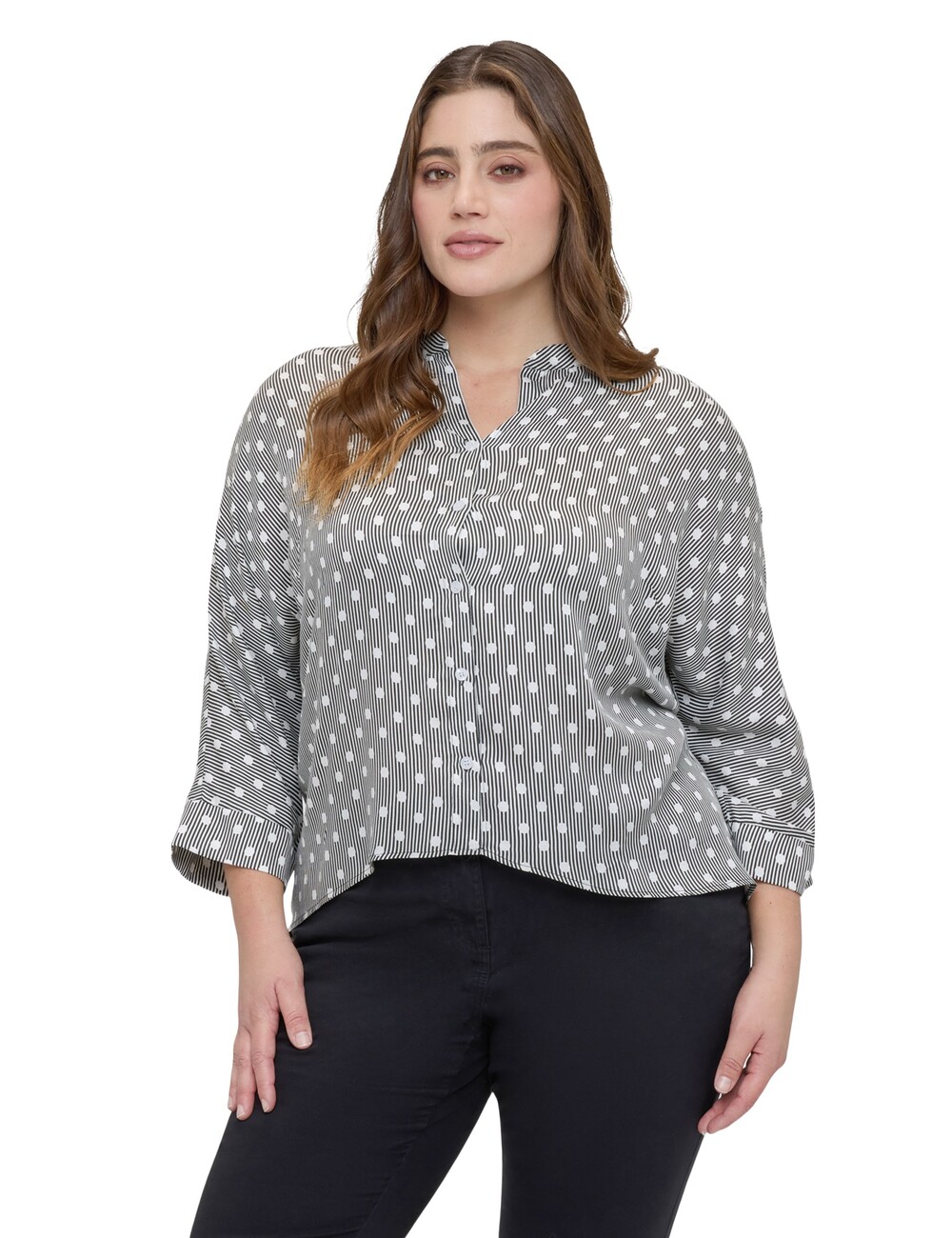 Fiorella Rubino - Camisa de lunares en raso de viscosa