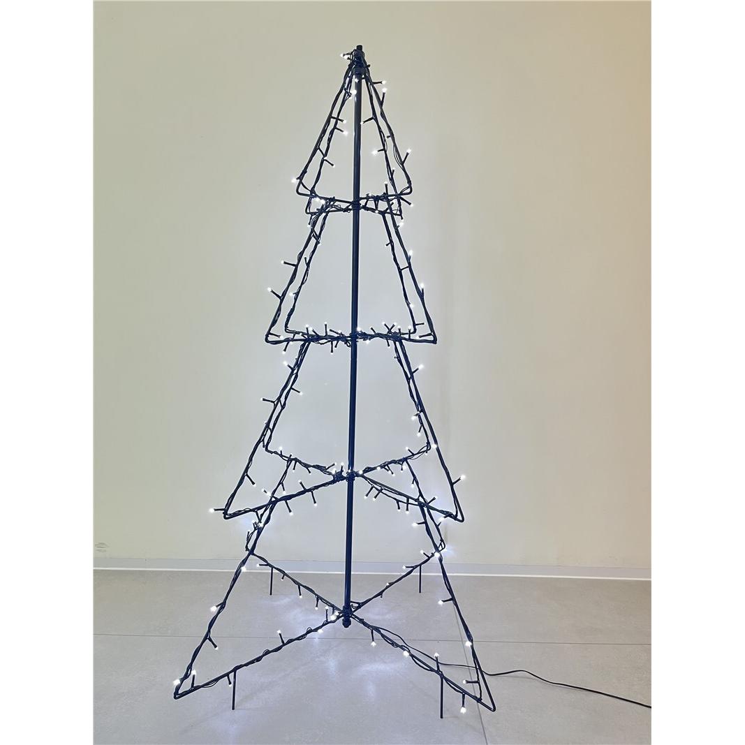 Gerimport Árbol Navidad plegable 160 led blanco frío 120x78 cm