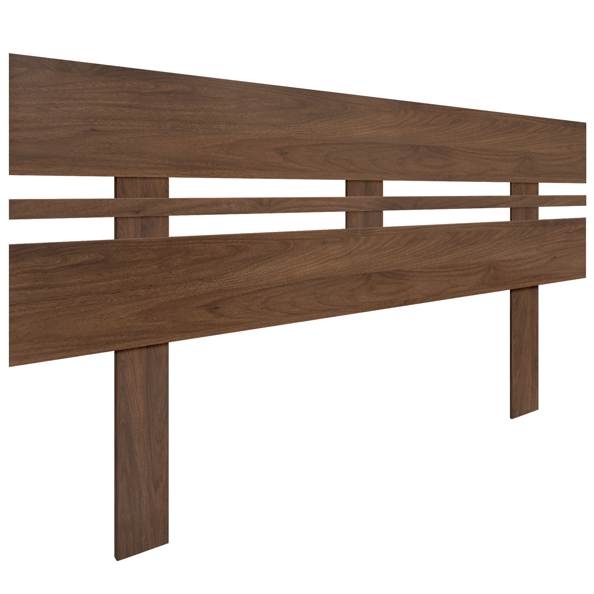DHOME Cabecero de Madera reciclada DM Horizontal Ancho con Patas Cama Palets Herrajes incluidos