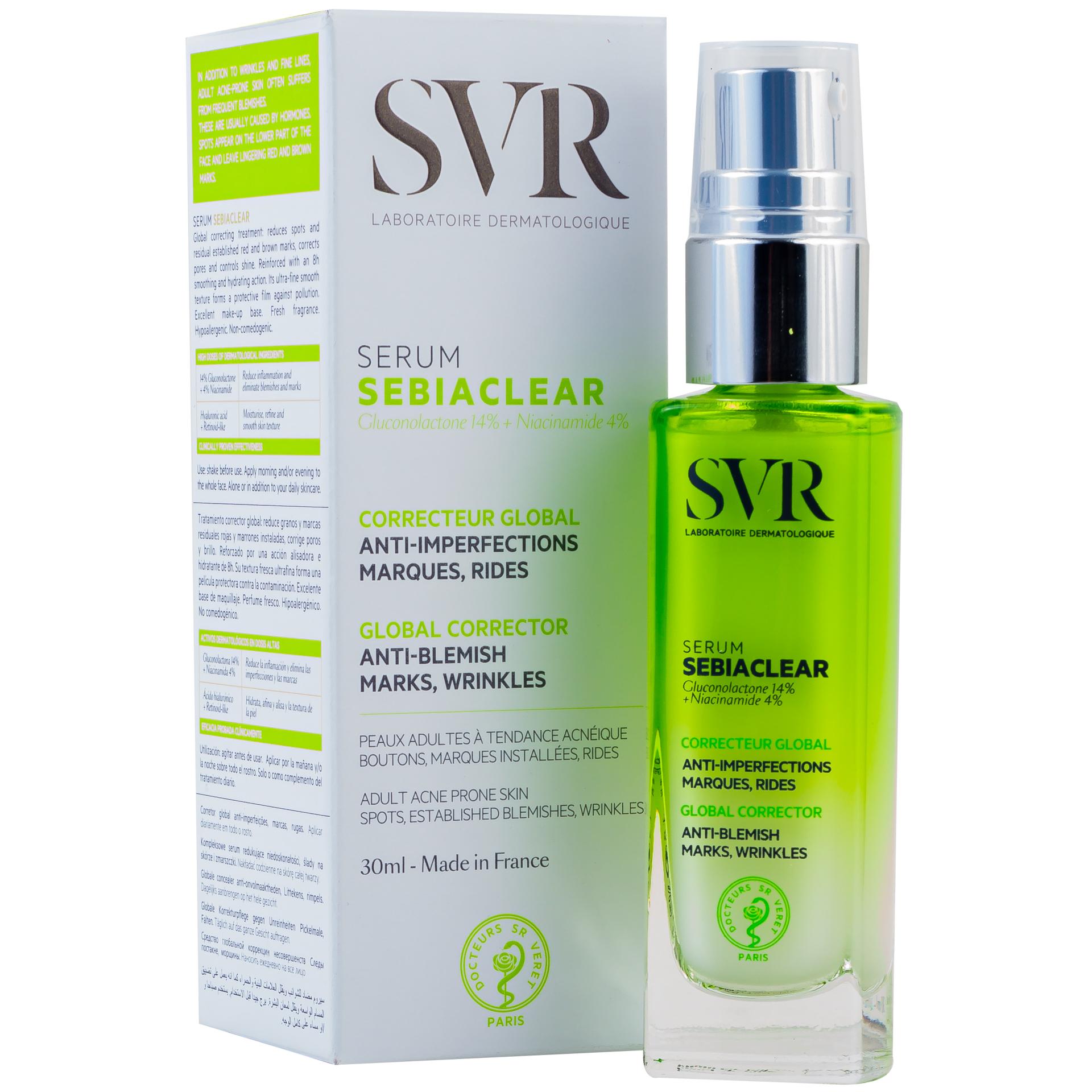 SVR Sebiaclear Sérum Anti-imperfecciones, Marcas y Arrugas 30 ml