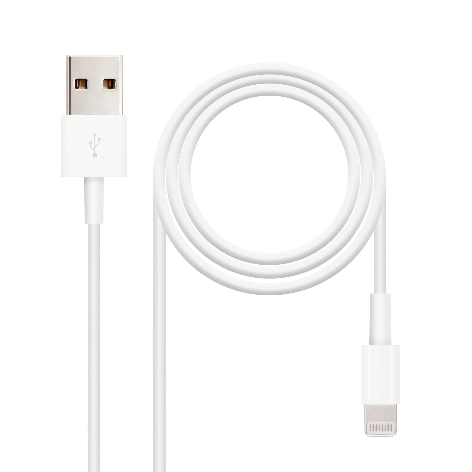 Nanocable Cable Lightning A USB 2m - Carga Rápida