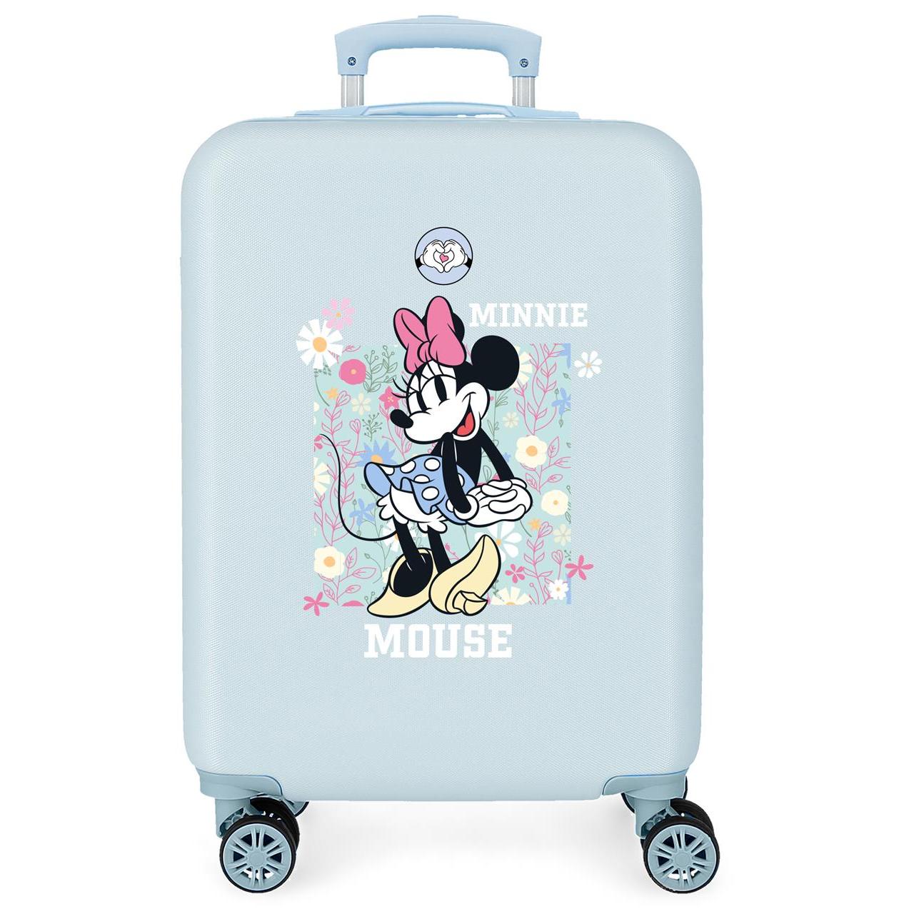 Maleta de cabina Minnie Happy Azul claro 38x55x20 cm