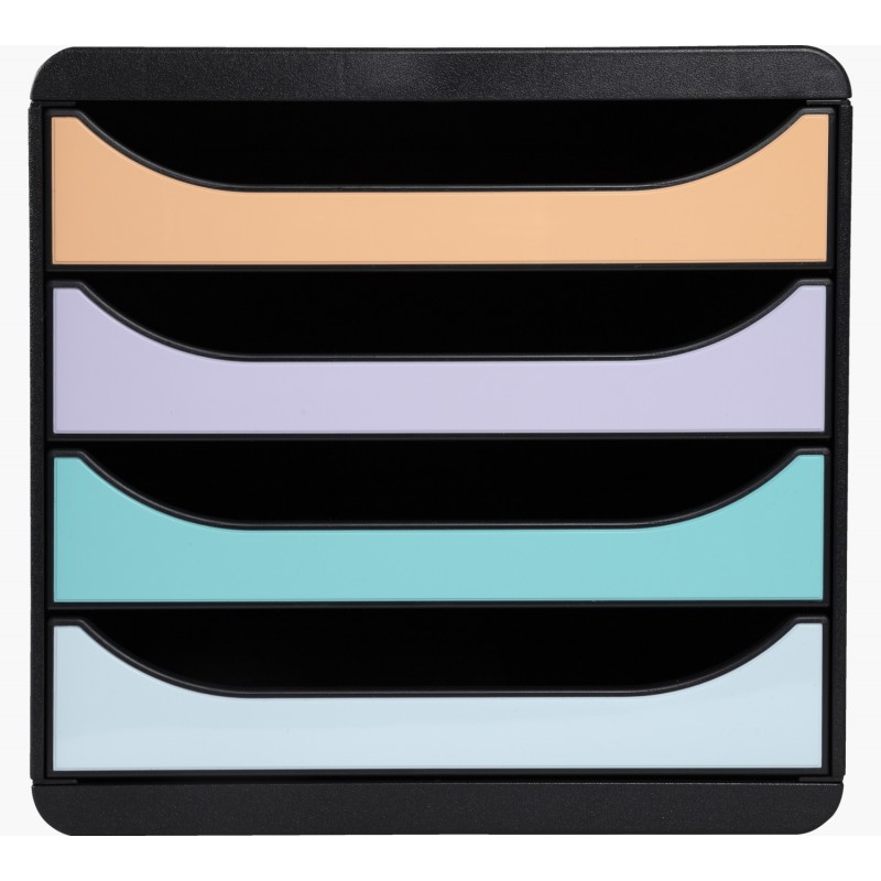 Exacompta - 3104296D archivador organizador Plástico Beige, Negro, Verde, Gris, Rosa 3104296D
