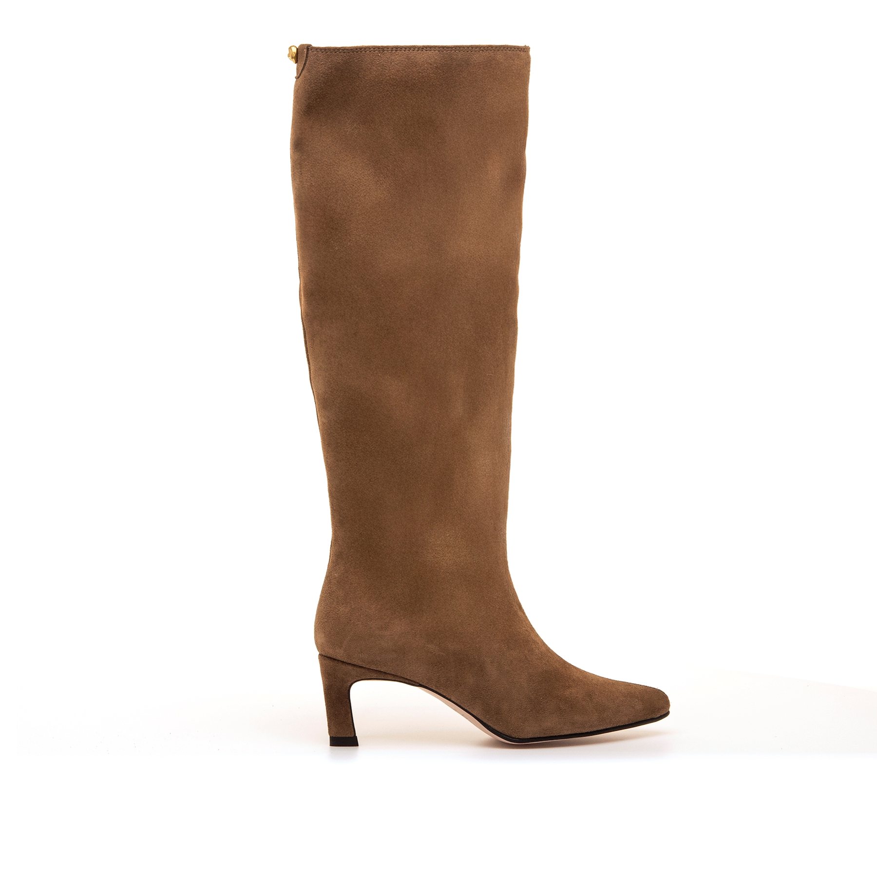 Mustang-MTNG botas de tacón mujer gala marron con cierre cremallera y tipo de puntera afilada