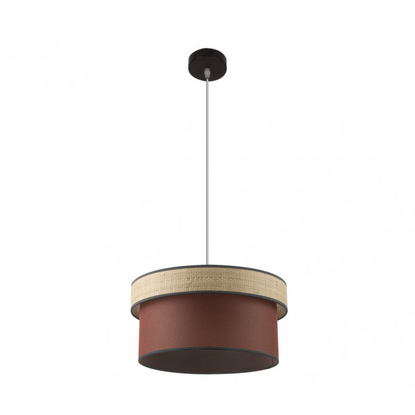 Colgante con pantalla modelo FERMIN caldera FABRILAMP