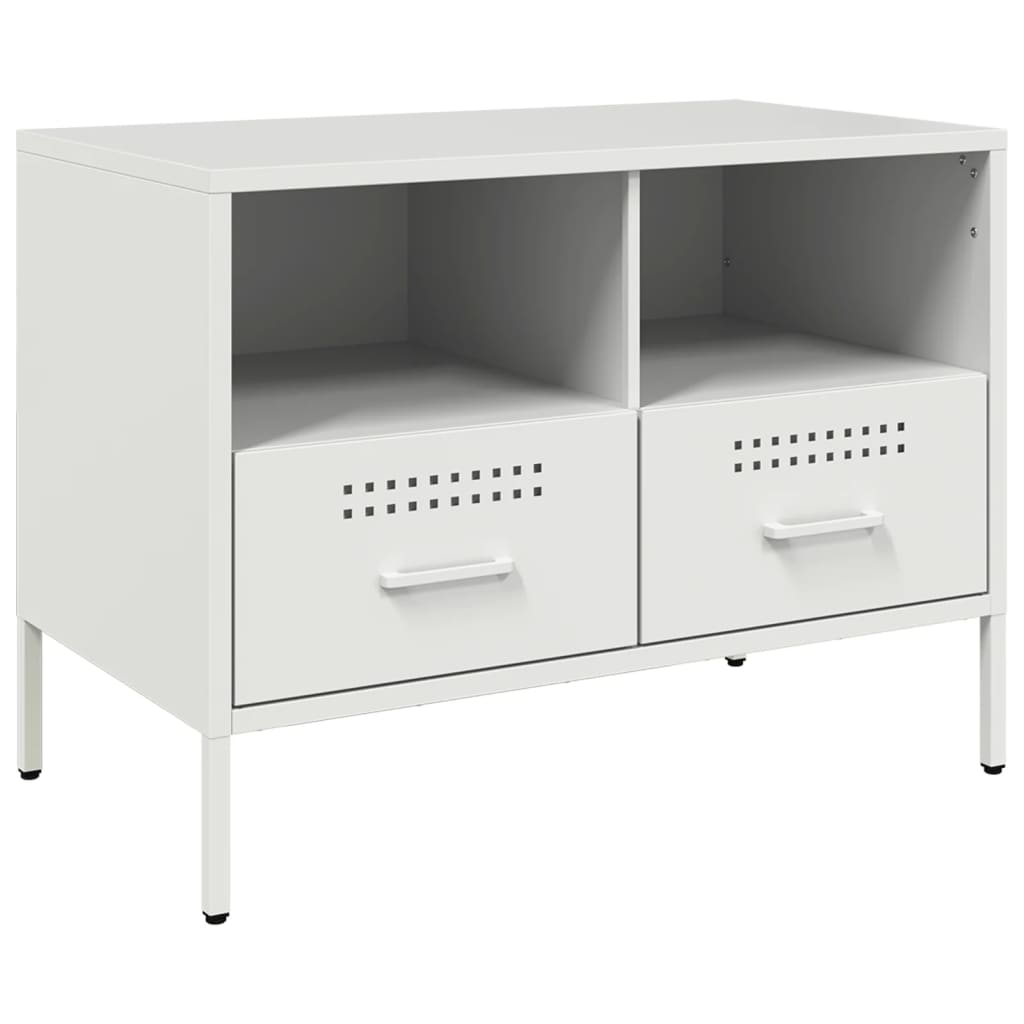 vidaXL Mueble para TV acero blanco 68x39x50,5 cm