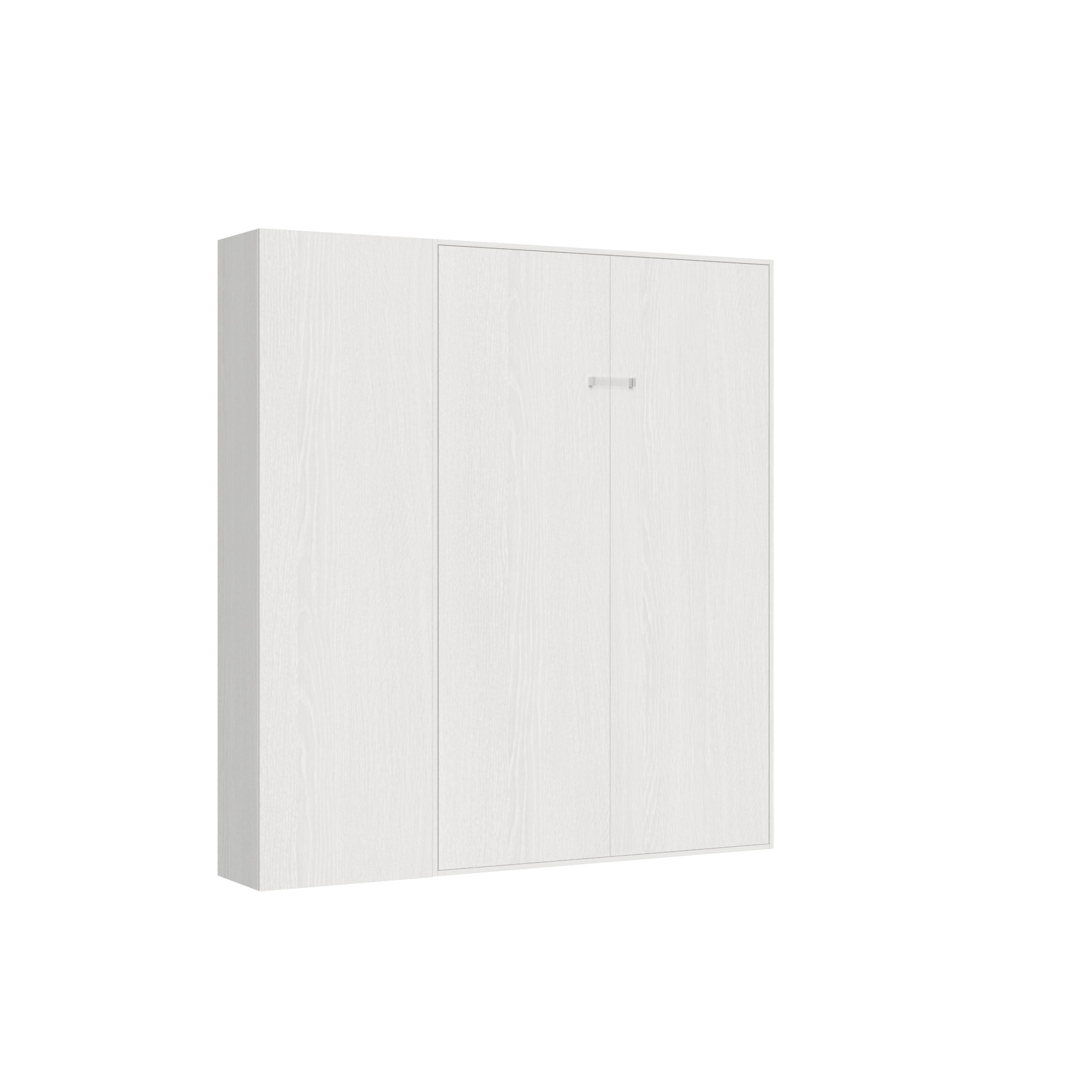 Cama 140 Kentaro Fresno Blanco con columna izquierda-derecha - Itamoby