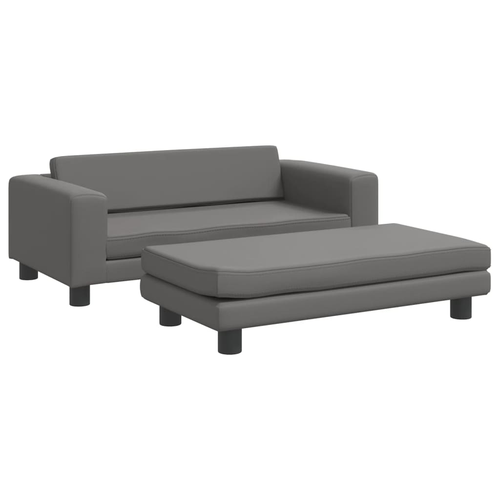vidaXL Cama de perros con extensión cuero sintético 100x50x30 cm Color Crema,  Gris,  Marrón y mas