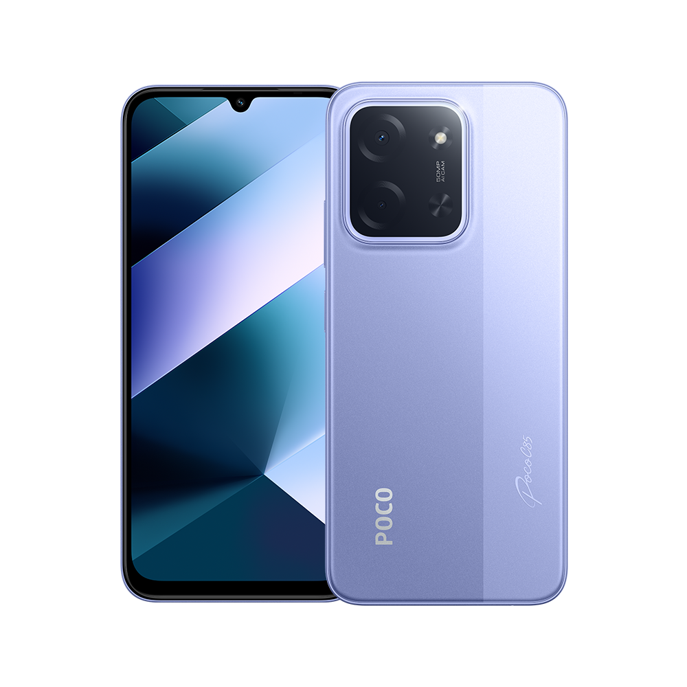Teléfono Móvil POCO C85 Smartphone, 8GB+256GB, Pantalla inmersiva Dot Drop 6,9" 120 Hz, Batería masiva 6000 mAh (typ) con carga reversible, Cámara principal 50MP+frontal 8MP, MediaTek Helio G81-Ultra, IP64, HyperOS 2, Google Gemini