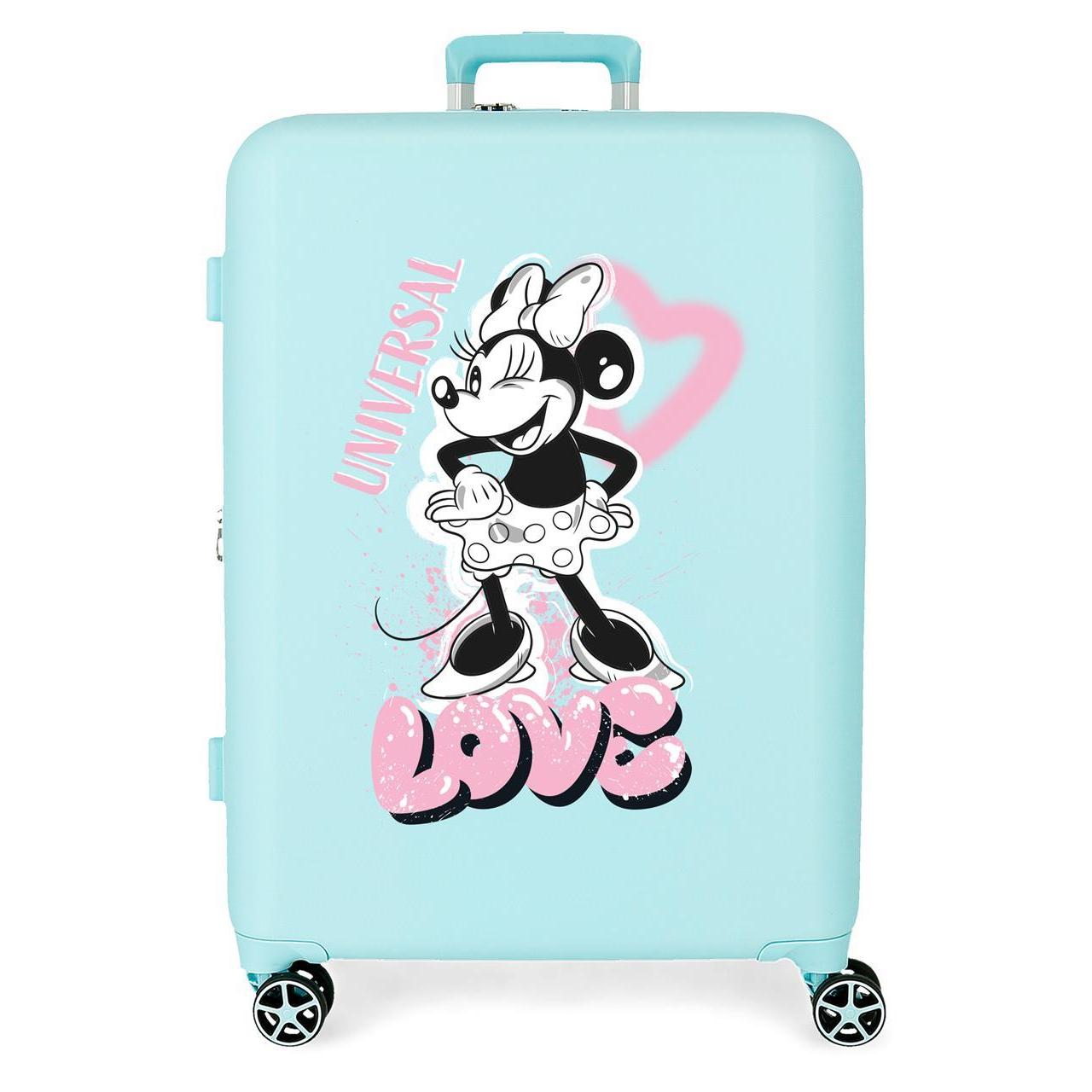Disney Mickey y Minnie Good Things  Maleta Mediana Extensible ABS 70cm