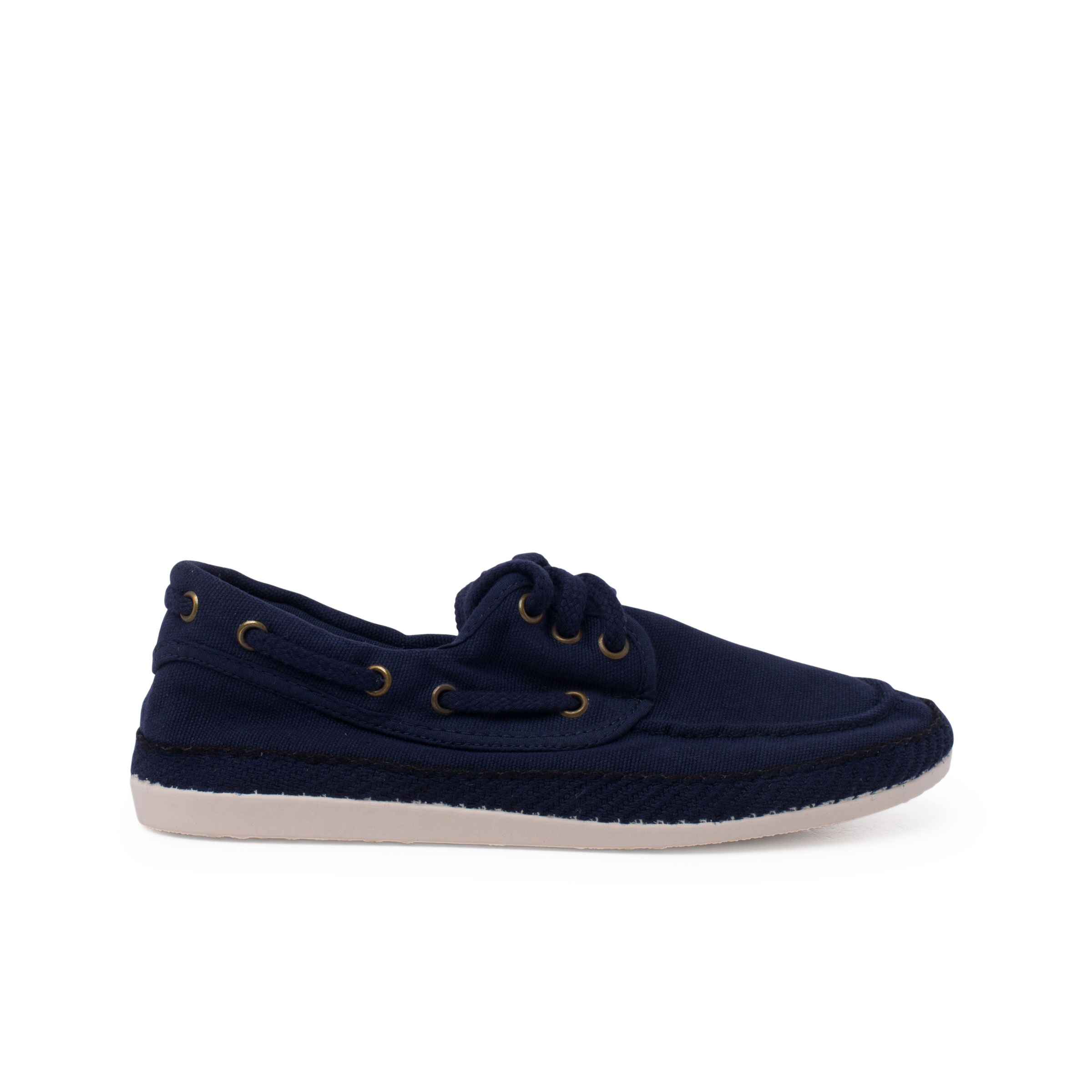 Pisamonas náuticos casual tallas altas lona lavada