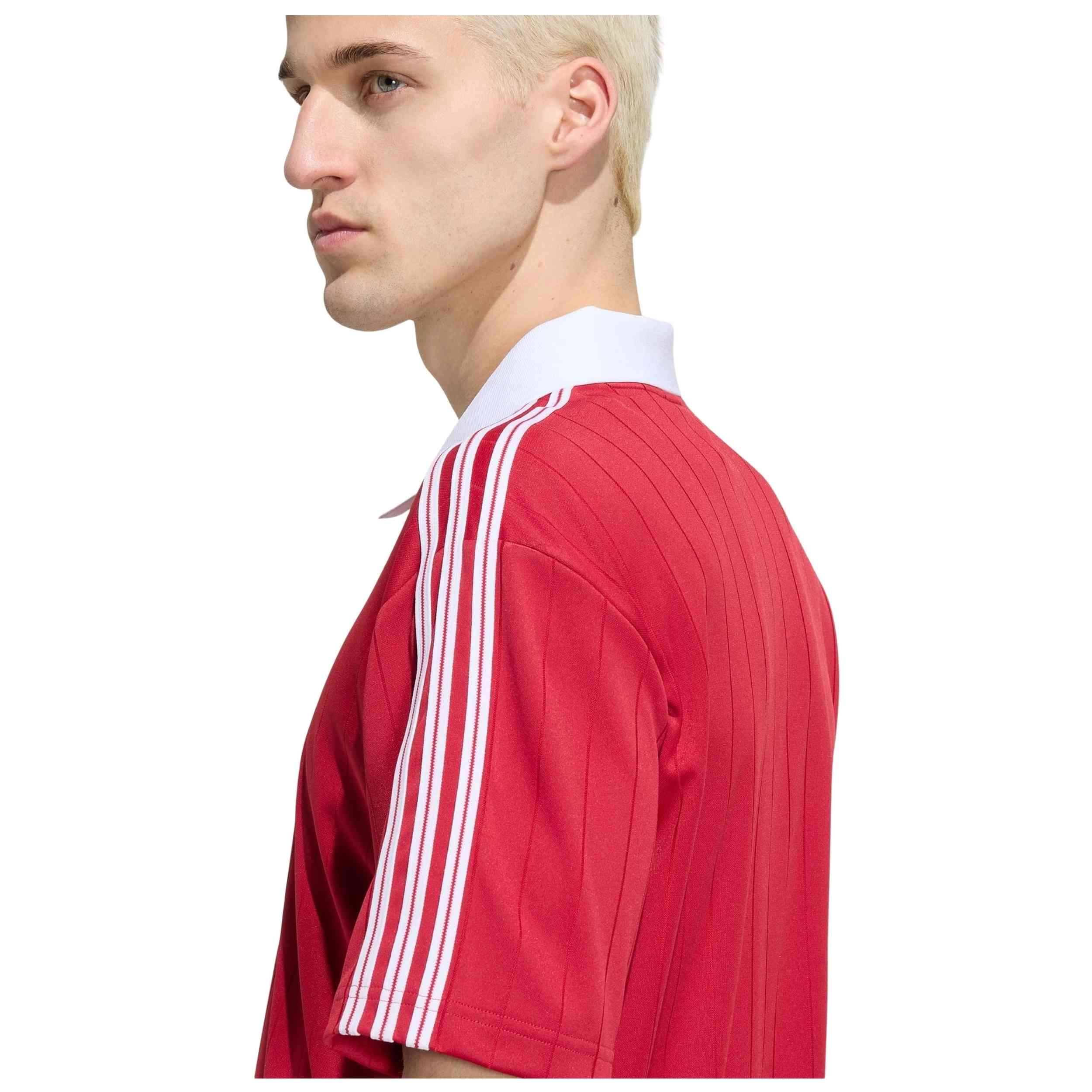 Camiseta De Manga Corta Adidas modelo PINSTR JSY para Hombre en color Rojo