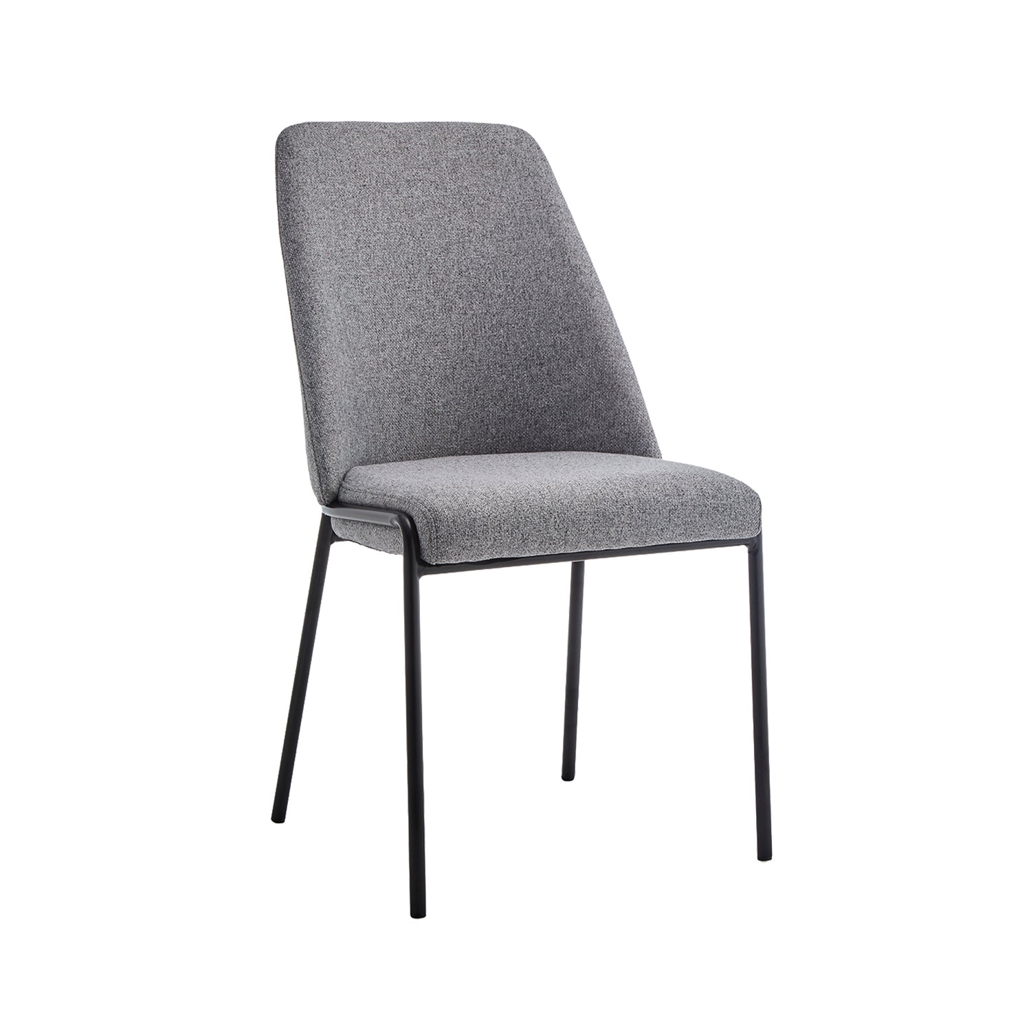 Set de 4 sillas de comedor tapizadas Leola - Color Gris - Homekit