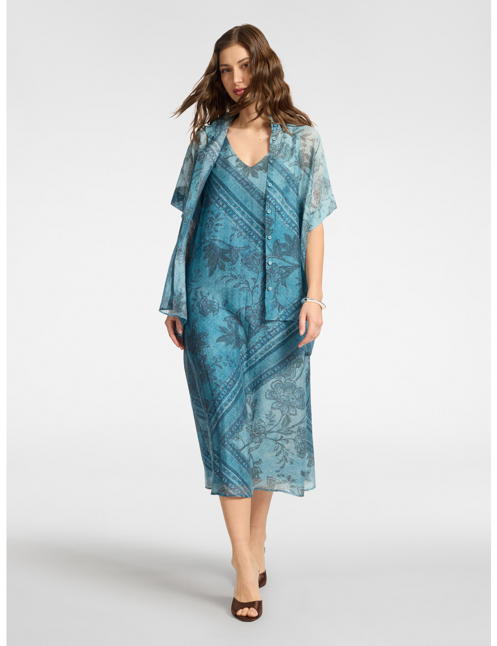 Elena Mirò - Vestido estampado en lyocell