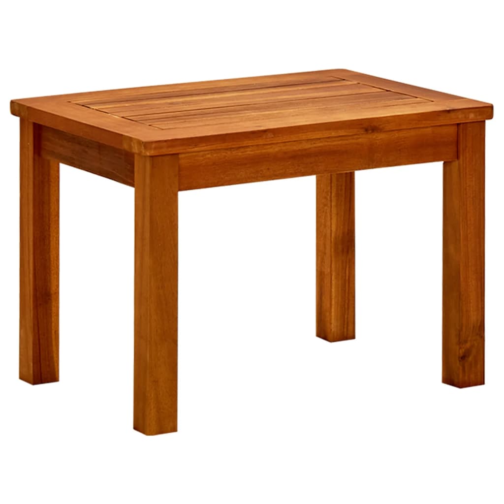 vidaXL Mesa de centro de jardín madera maciza de acacia en dimensiones 45x45x36 cm/85x85x45 cm/110x60x45 cm y más | estructura resistente ideal para salón dormitorio o estudio