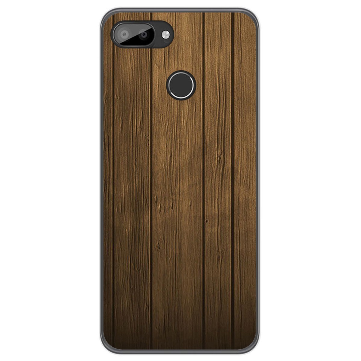 Tumundosmartphone Funda Gel Tpu para Oukitel C11 / C11 Pro diseño Madera Dibujos