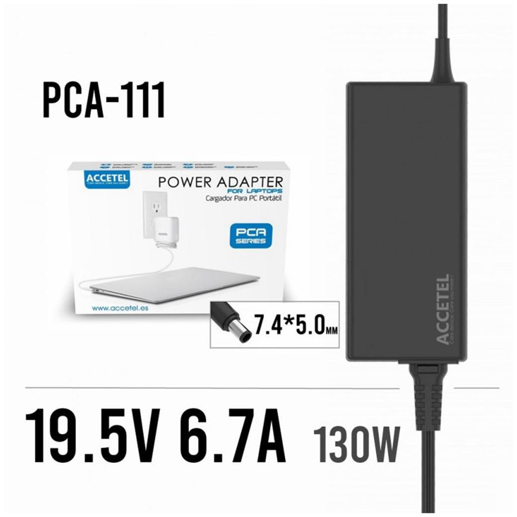 Accetel PCA-111 Cargador Dell 19.5V 6.7A 7.4*5.0mm 130W