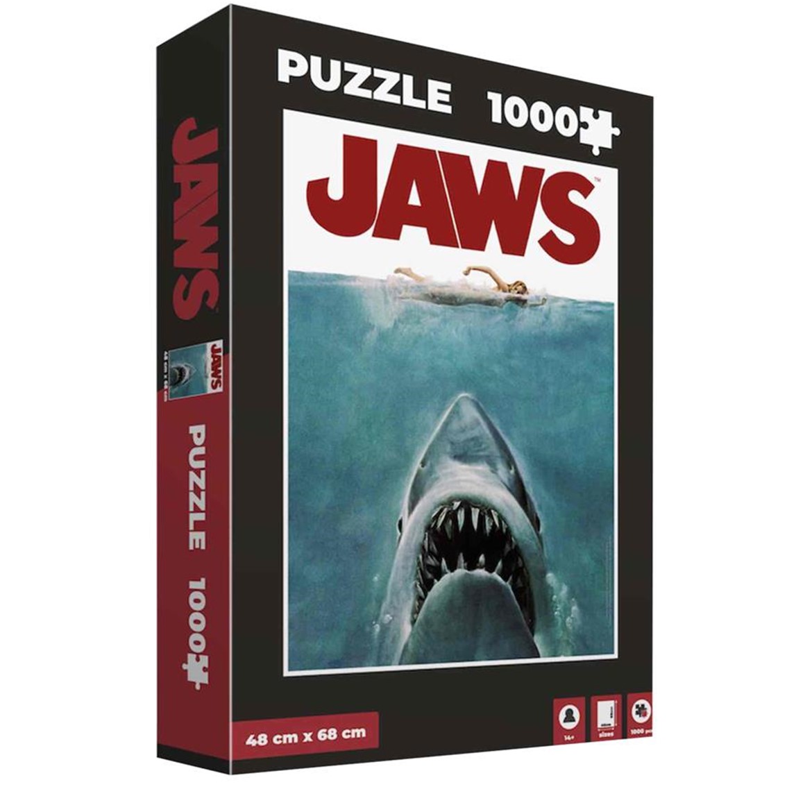 SD TOYS - Puzzle 1000 Piezas de la Película Tiburón, Rompecabezas 45 x 66 cm