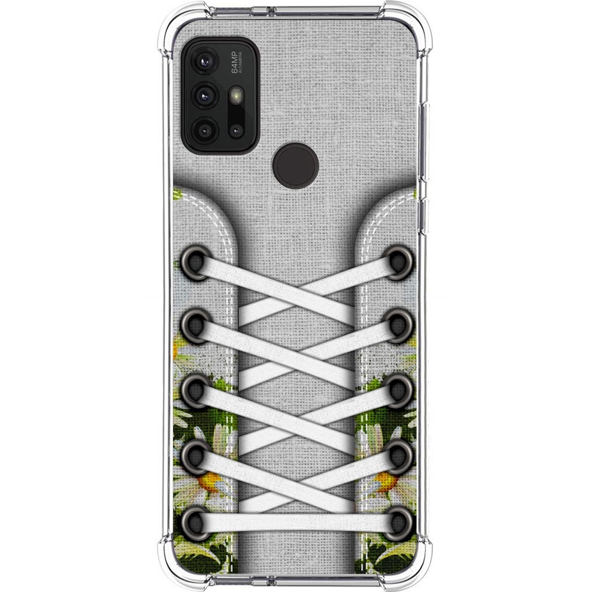 Tumundosmartphone Funda Silicona Antigolpes para Motorola Moto G10 / G20 / G30 diseño Zapatillas 08 Dibujos