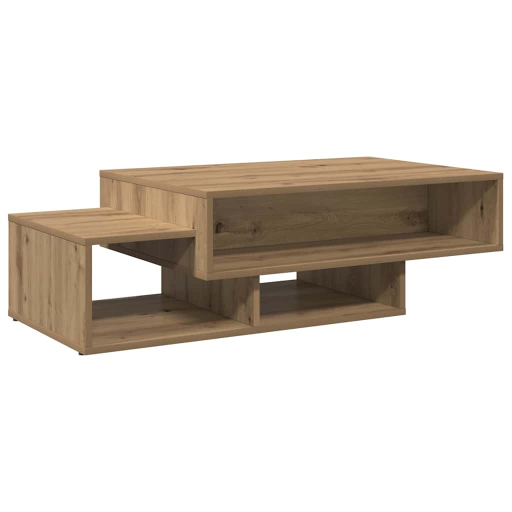 vidaXL Mesa de centro madera de ingeniería roble artisan 105x55x32 cm