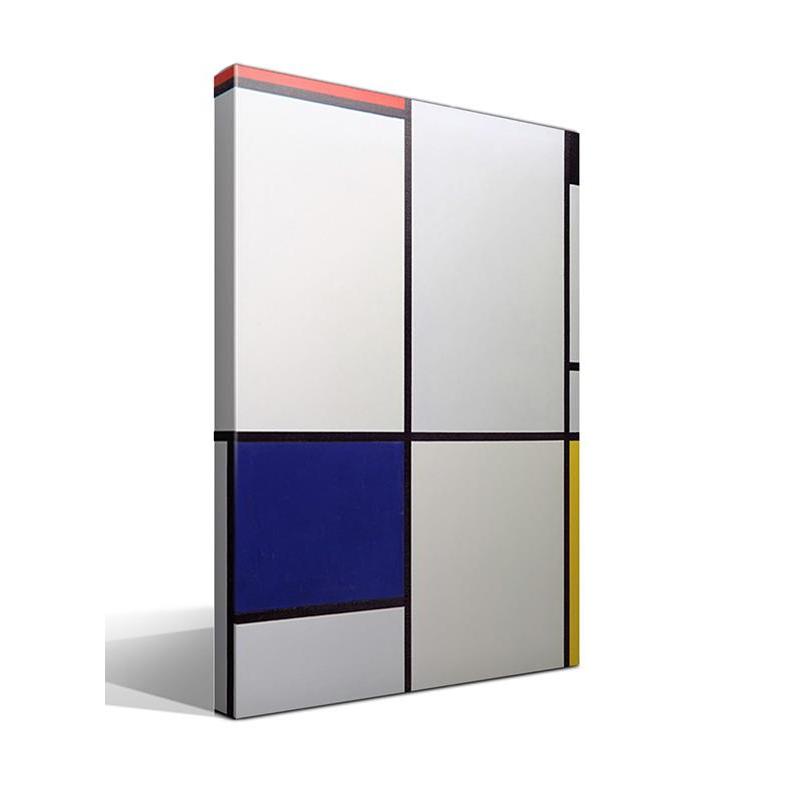 Cuadro de Arte Abstracto Piet Mondrian en Lienzo de Algodón 100% - Fabricado en España