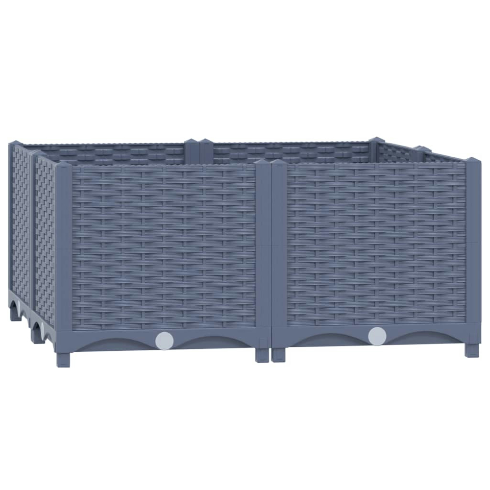 Arriate de Jardín Vidaxl Polipropileno 80x80x38 Cm - Resistente y Amplio