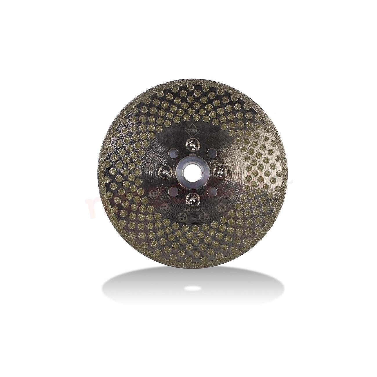 Rubí 31965 Disco ECD, Desbaste Fino 2 En 1, Súper Pro, 125 mm