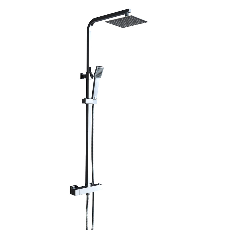 Imex Vigo BTV013 columna termostática de ducha con grifo integrado de latón