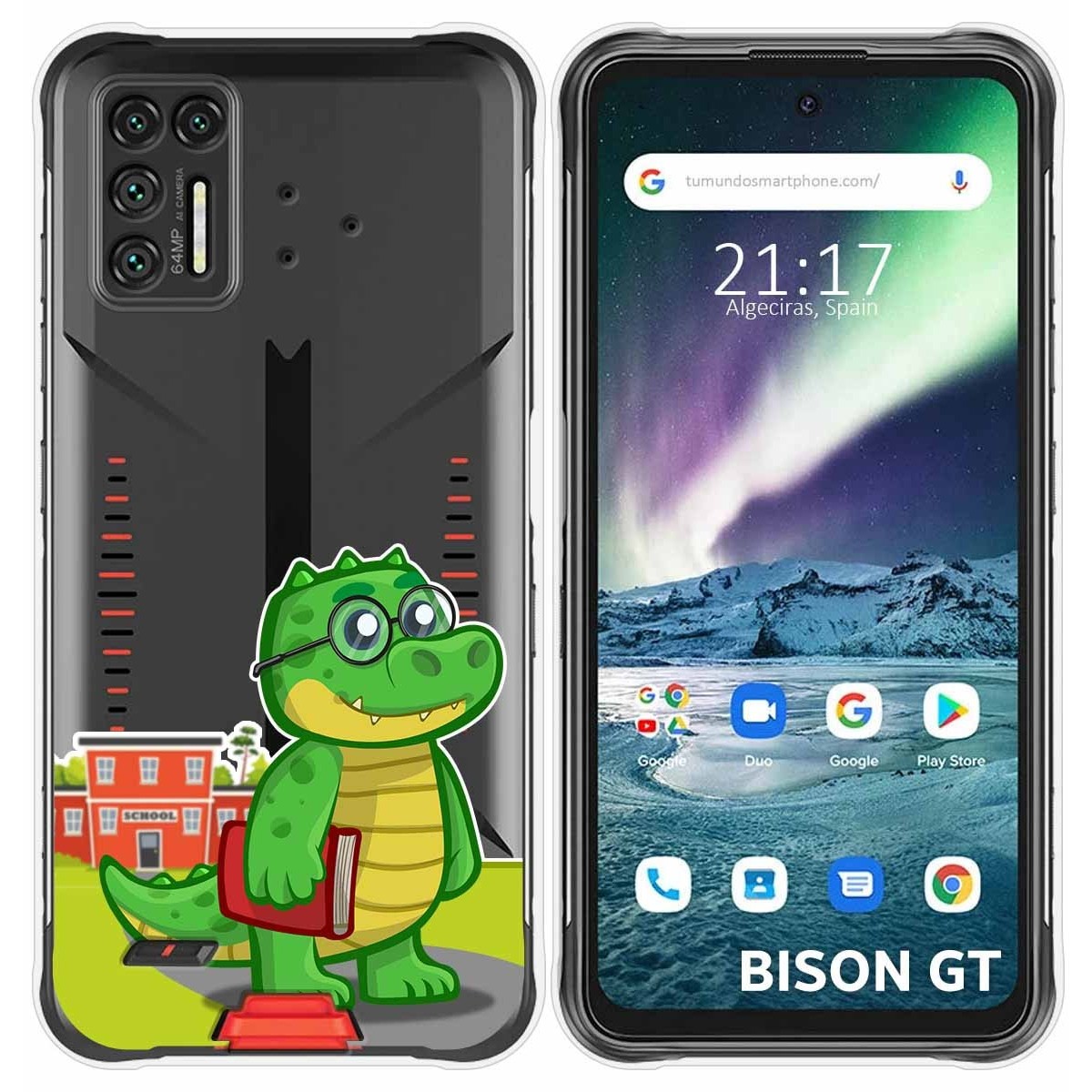 Funda Silicona Transparente para Umidigi Bison GT diseño Coco Dibujos
