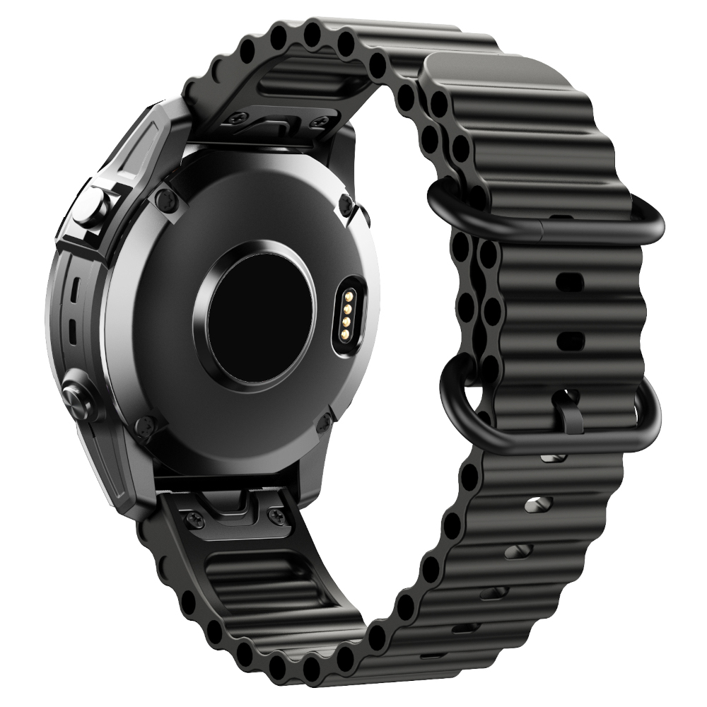Correa de Silicona para Garmin Fenix 8 - 47mm / Fenix 7 / Fenix 6 / Forerunner 935 / Approach S60, Pulsera Ocean Conectores Quickfit 22mm