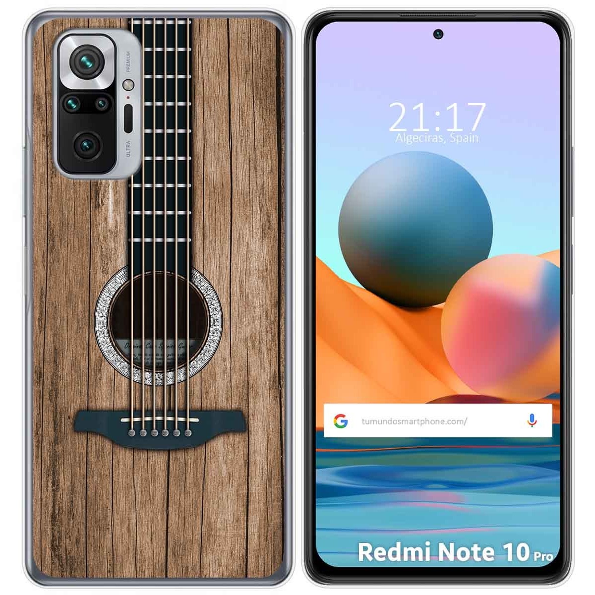 Tumundosmartphone Funda Gel Tpu para Xiaomi Redmi Note 10 Pro diseño Madera 11 Dibujos