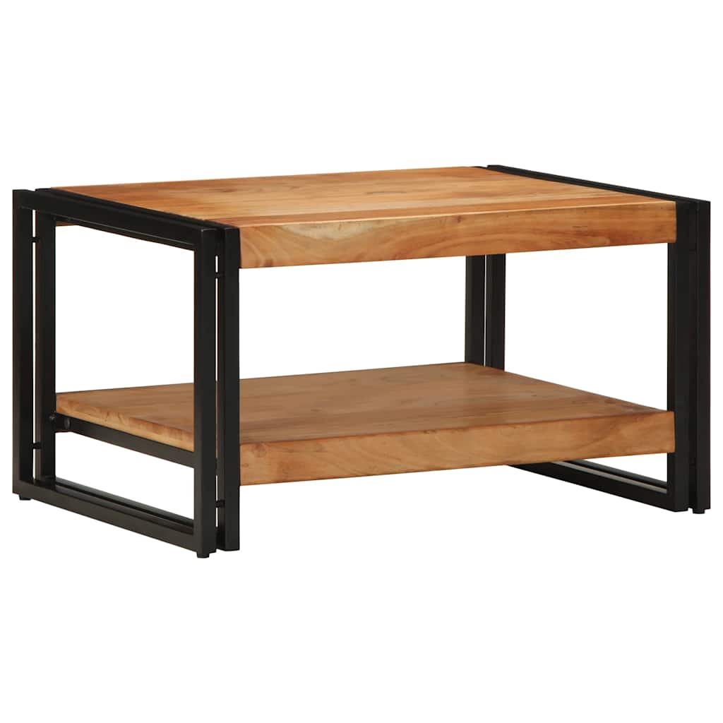 vidaXL Mesa de centro madera maciza de acacia 70x50x38 cm