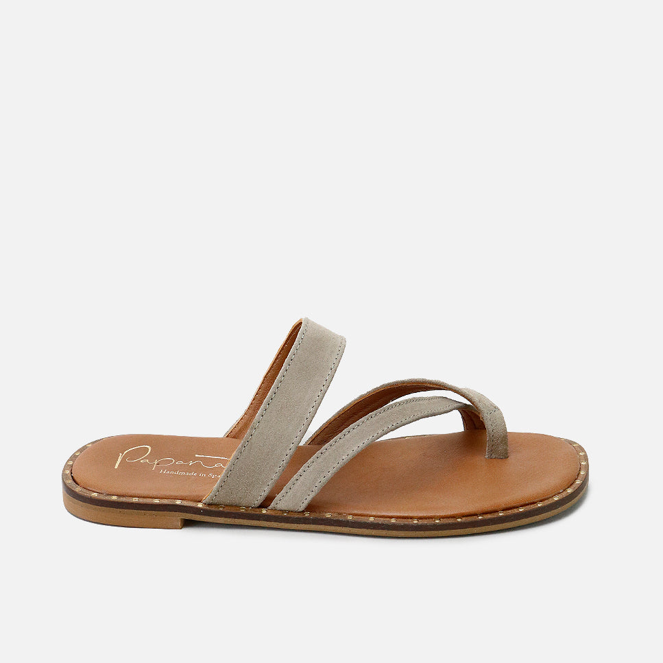 Sandalias tiras cruzadas piel saco Papanatas | Eli 1957