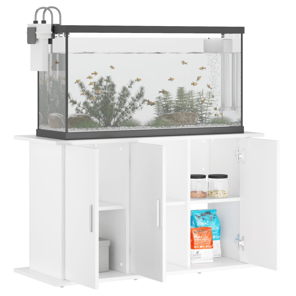 vidaXL Soporte de acuario madera ingeniería 101x41x58 cm Color Blanco brillante,  Gris hormigón,  Marrón roble y mas