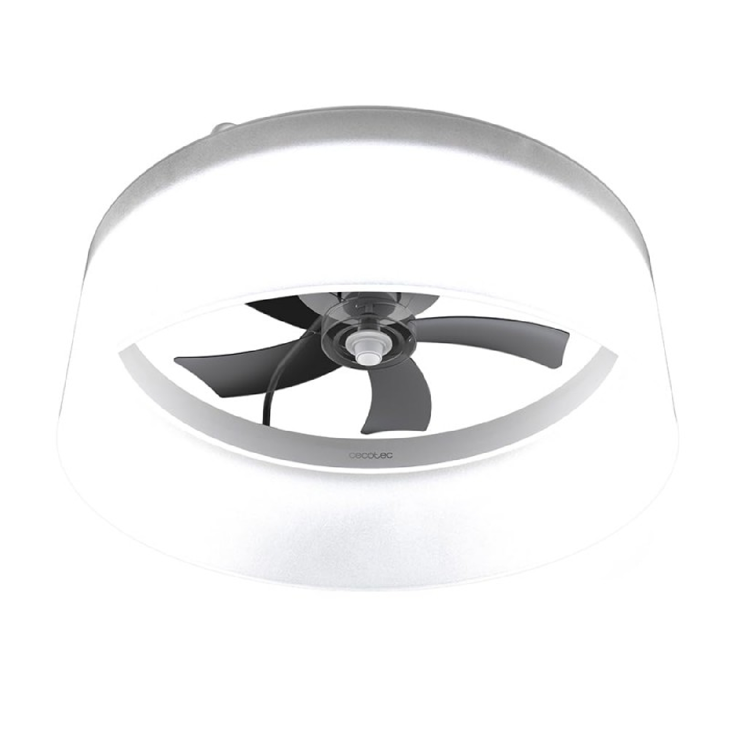 Cecotec Ventilador de Techo con Luz EnergySilence LampAero 650 White Design. Motor DC, 20W, luz LED, 5 Aspas de 17"