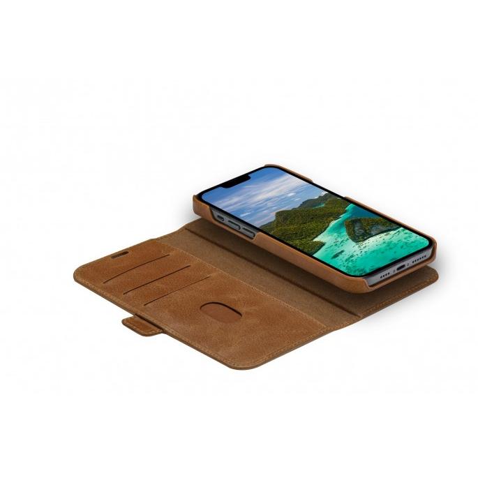 Dbramante1928 Funda de Cuero para Iphone 14 Max - Color Marrón - Protección Completa