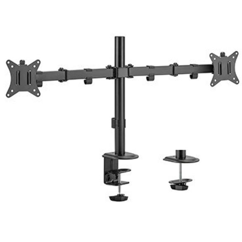 Gembird Ma-d2-01 Soporte de Escritorio Doble para Monitor 32" VESA 100 Negro
