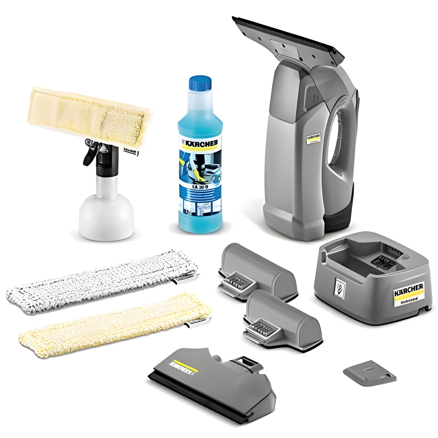 Kärcher WVP 10 ADV - Limpiador de Cristales Ergonómico con Batería de Repuesto y Cargador Rápido