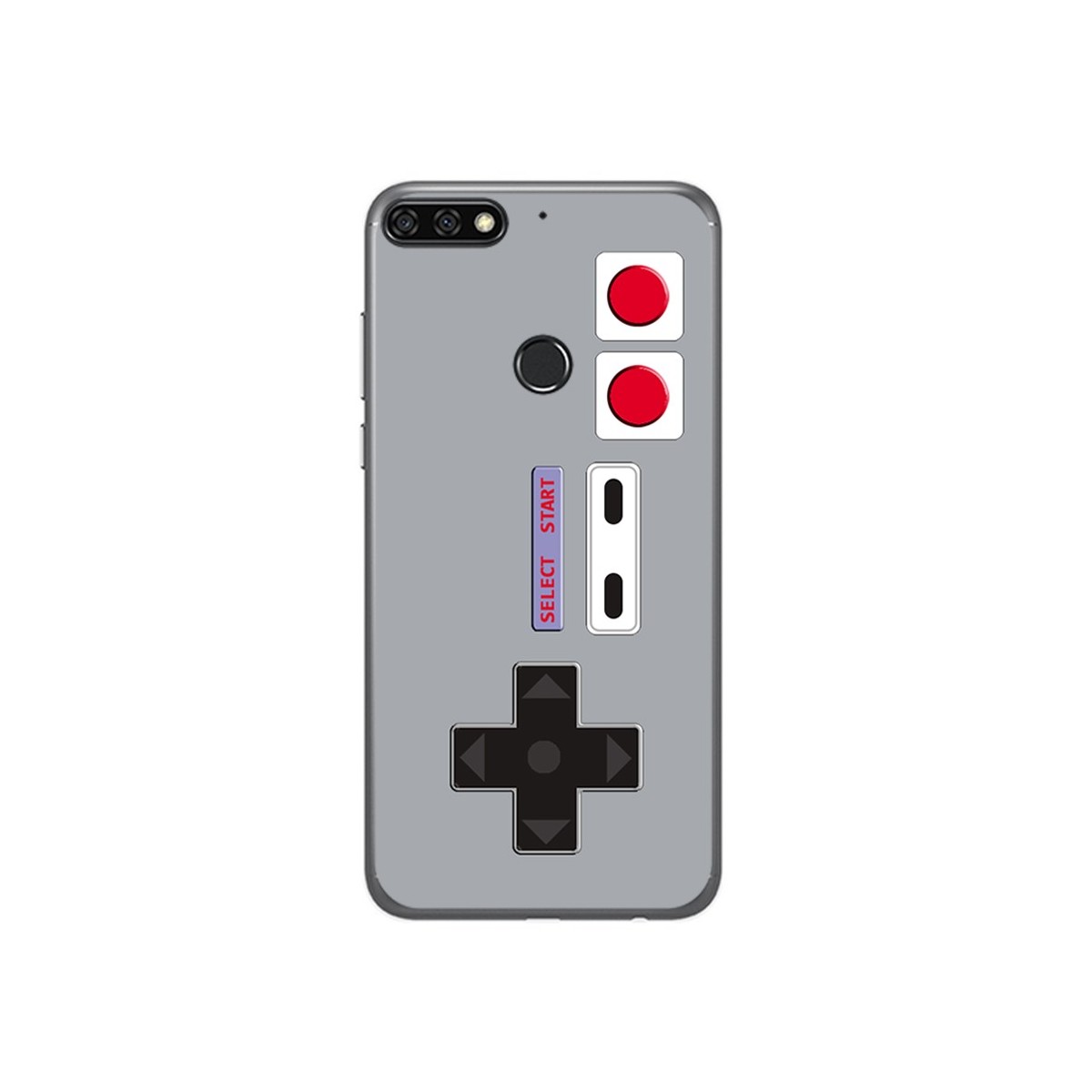 Tumundosmartphone Funda Gel Tpu para Huawei Honor 7C / Y7 2018 Diseño Consola Dibujos