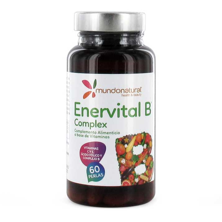 Mundo Natural Mundonatural Enervital B Complex - Complemento Alimenticio - Vitaminas - 60 Cápsulas