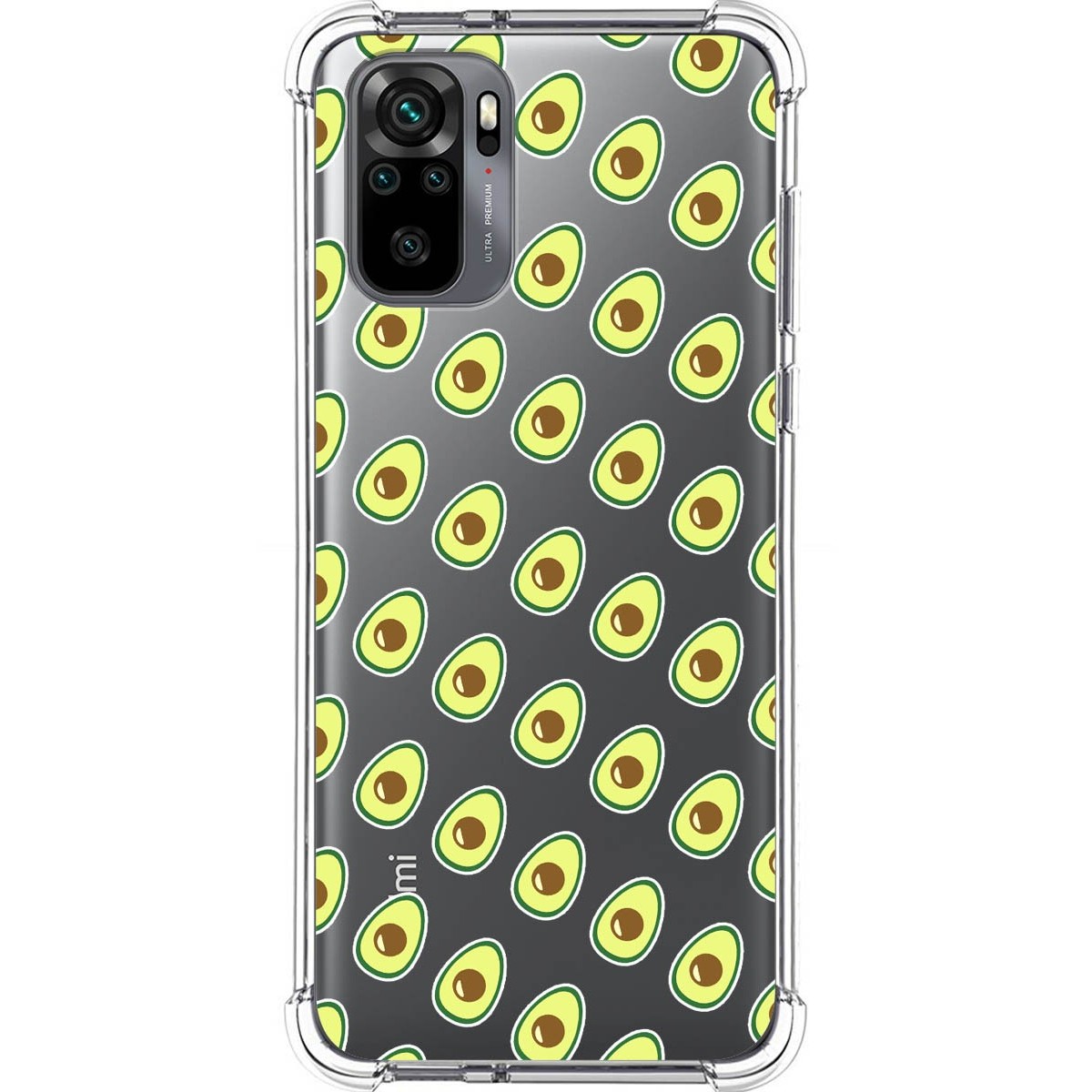 Tumundosmartphone Funda Silicona Antigolpes para Xiaomi Redmi Note 10 / 10S diseño Aguacate Dibujos