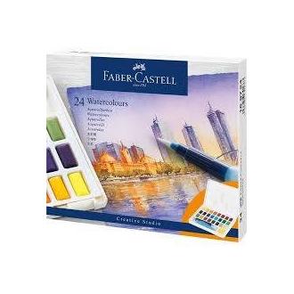 FABER ACUARELAS FABER CASTELL CREATIVE STUDIO 24 COLORES CREATIVE STUDIO