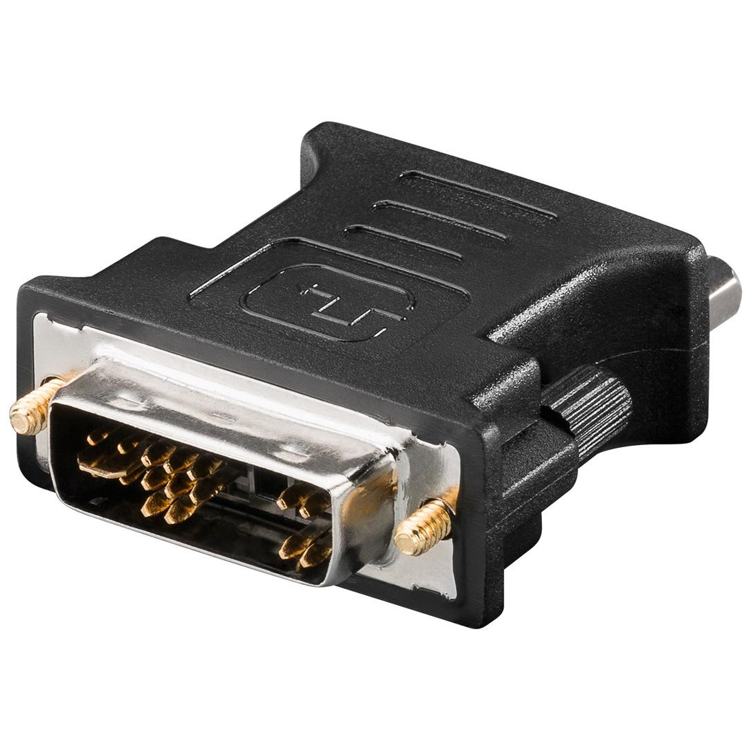 Goobay 69971 cambiador de género para cable DVI VGA Negro